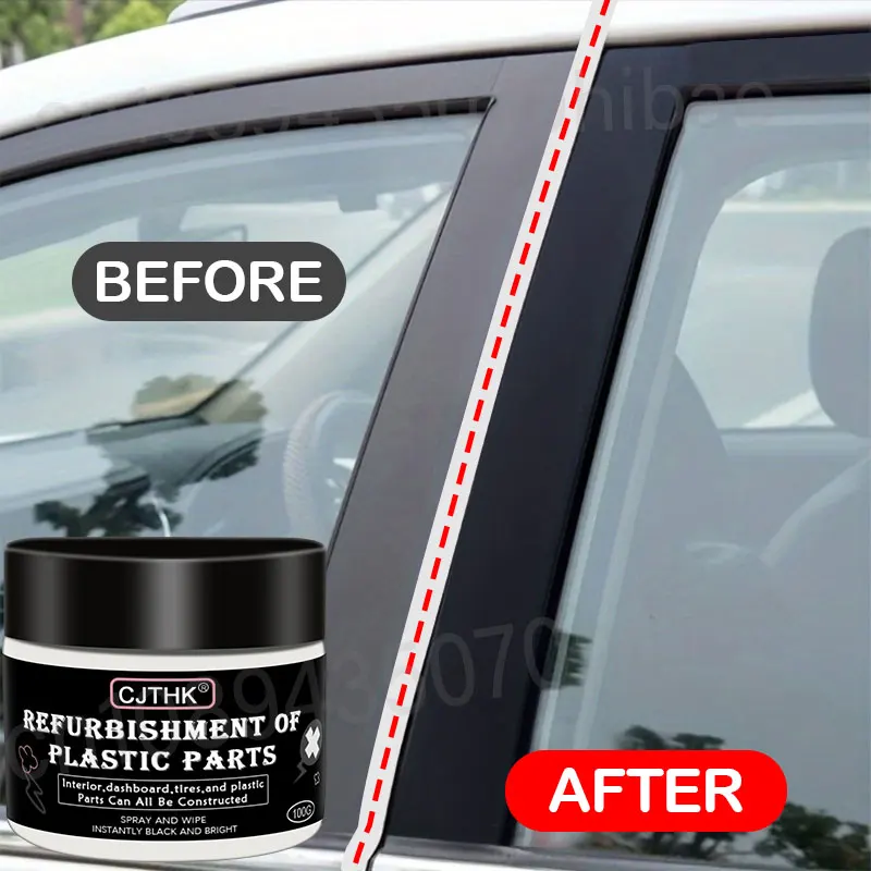 Restaurateur de plastique de voiture retour au noir brillant, produits de nettoyage de voiture, restauration du cuir et du plastique, rénovateur de revêtement de polissage et de réparation automobile