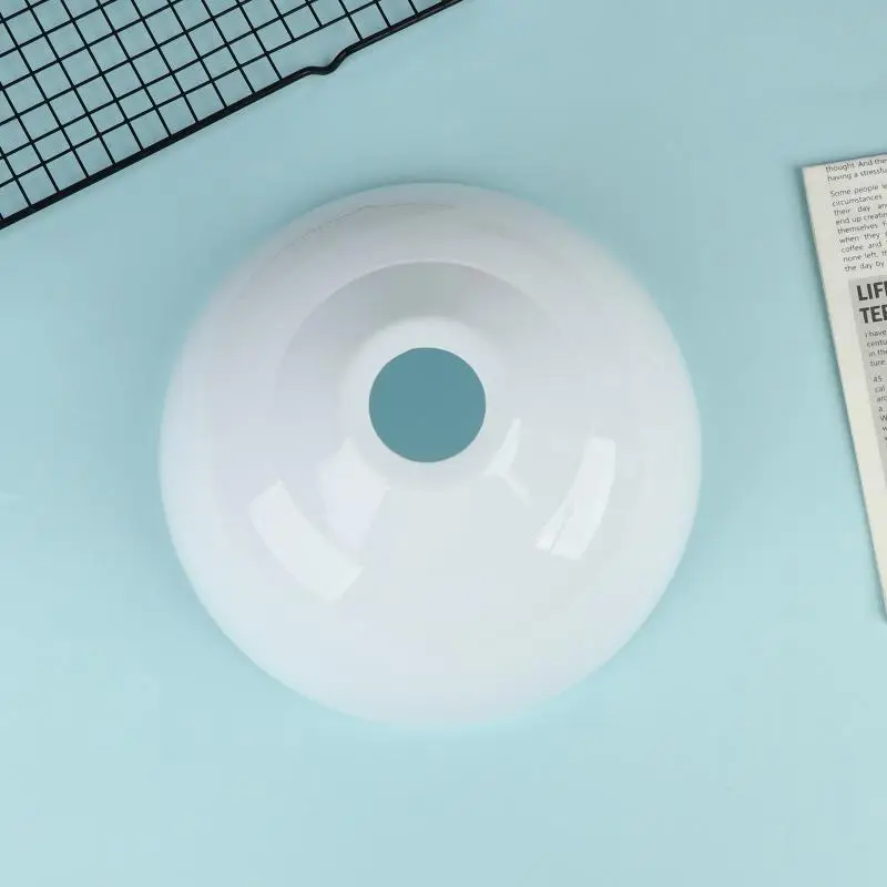 (BF06)245MM Opening White PP Plastic Lamp Shades With Bowl Pattern For E27 Torchiere Lamp Cover Replacement Lighting Accessory