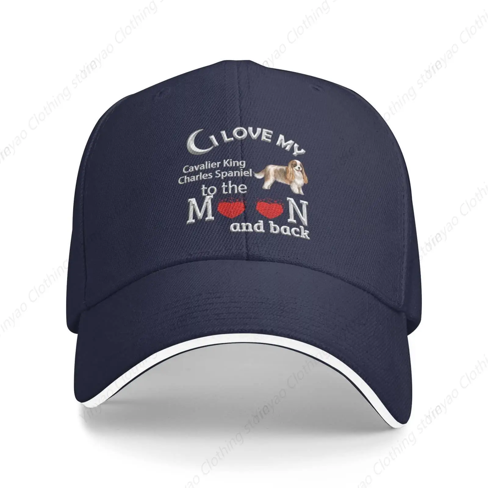 

I love the Knight King Charles Hound baseball cap adjustable sport sandwich duckbill cap fun truck cap