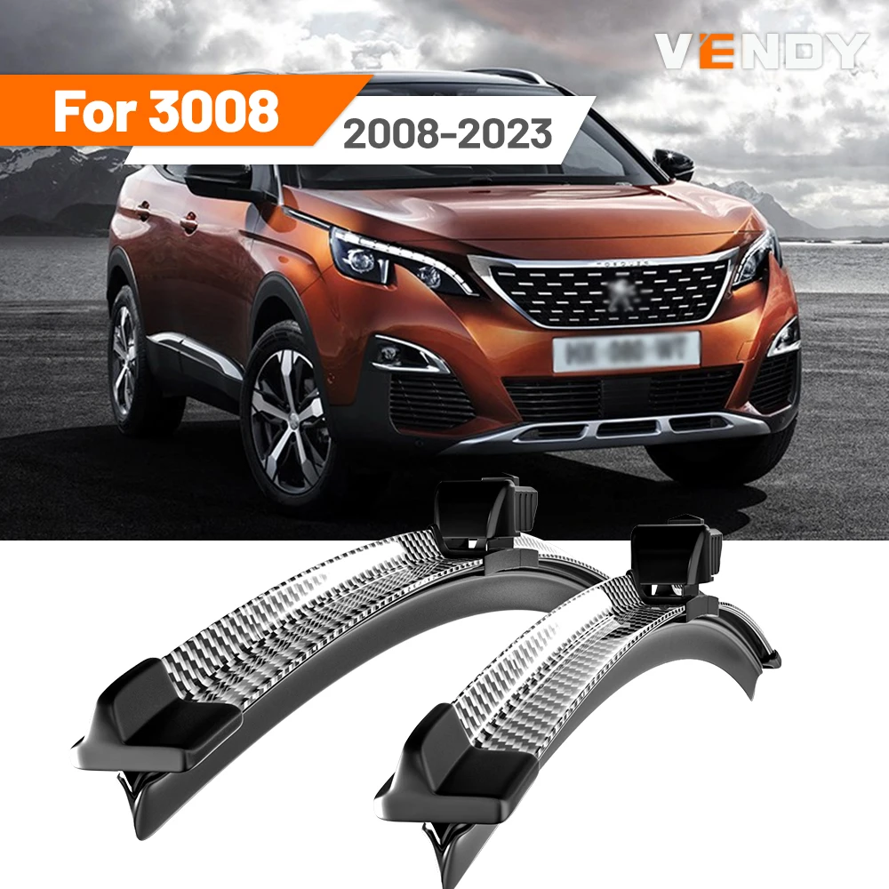 Für Peugeot 3008 2008-2023 2009 2011 2013 2015 2016 2017 2018 2019 2020 2021 2 Stück Frontscheibenwischerblätter Scheibenwischer