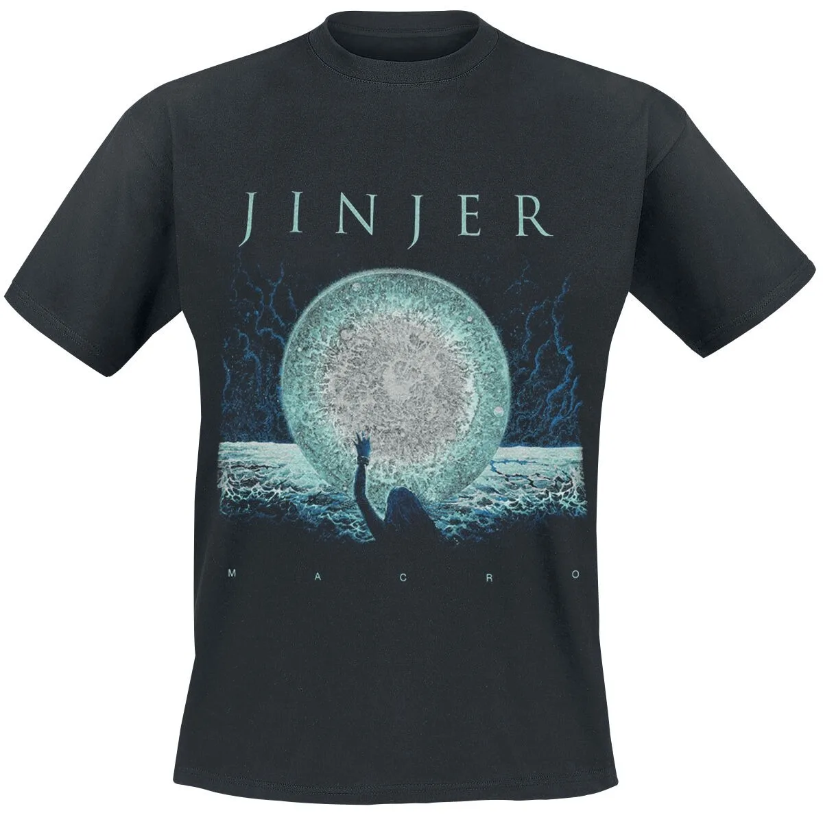 Jinjer Floral Skull Tee, Progressive Metalcore T-Shirt mit braunem Vintage-Print und Gothic-Kunst, Jinjer Fan Merch – Detail 4
