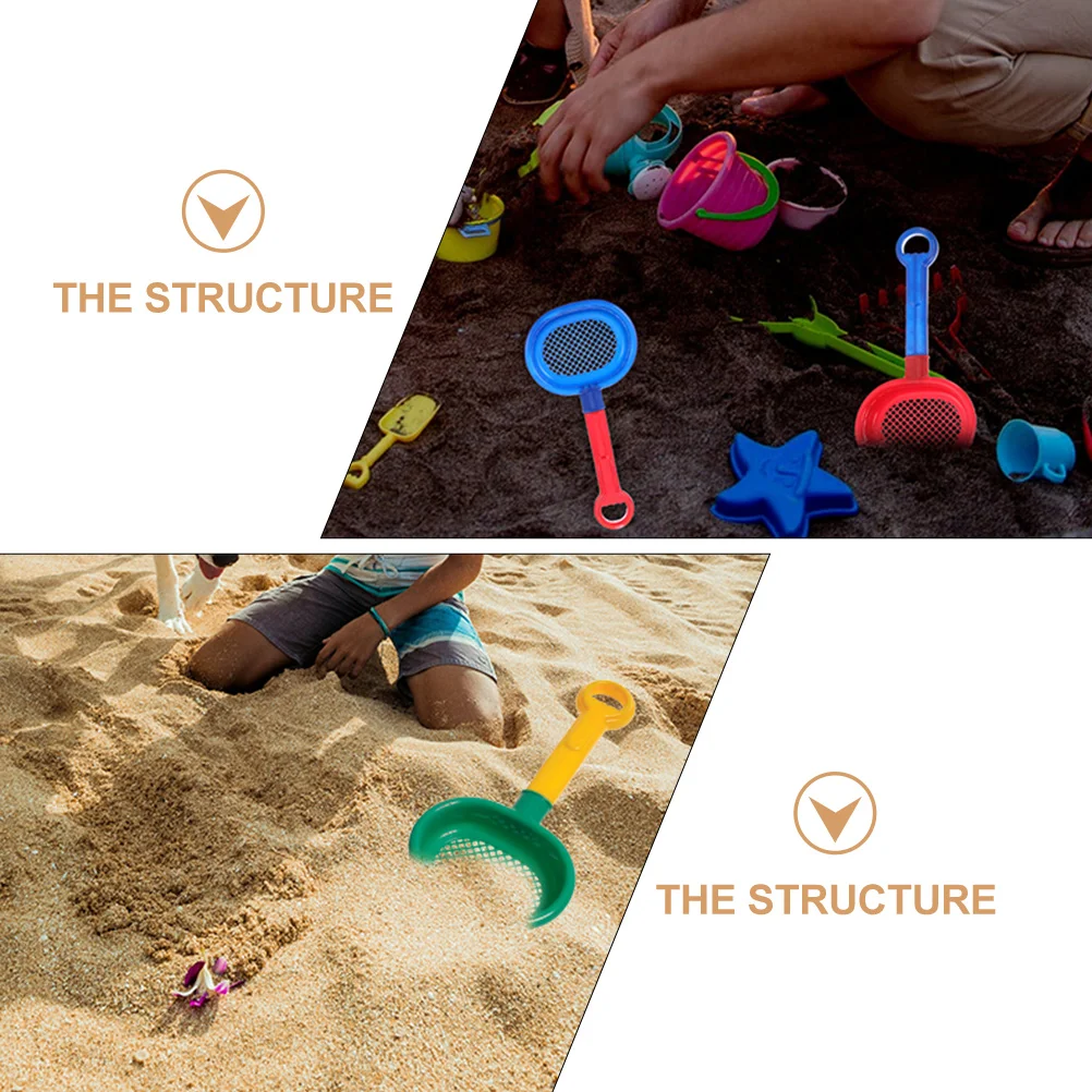 5Pcs Sand Shovel Plastic Summer Beach Playing Set Kids Outdoor Sand Dredging Tool Bright Colors Beach Toy Kids Shovel Toy