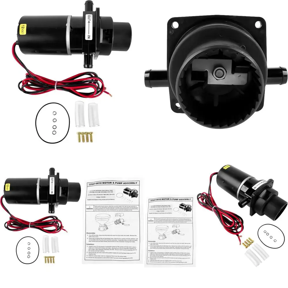 

37041-0010 Marine Toilet Macerator Sub Assembly, 12-Volt Marine and RV Toilet Motor Pump Replacement for Jabsco 37010-0000, 3701