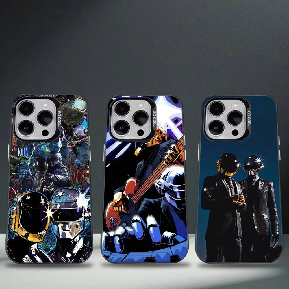 

D-Daft P-Punk Band Phone Case For iPhone 17,16,15,14,13,12,11,Pro,Max,Plus,E,Air,Mini Black Tpu Cover