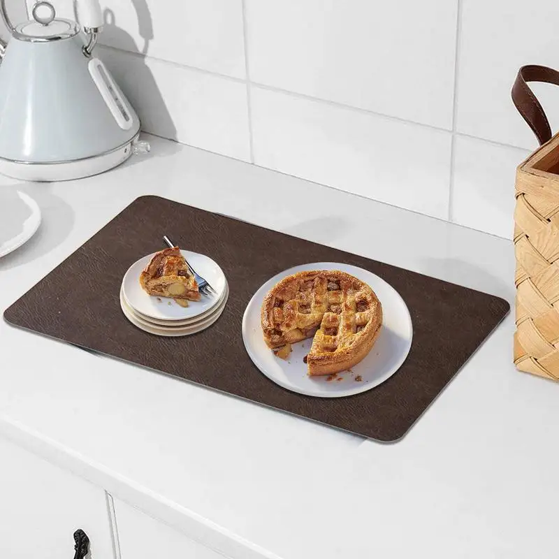 Faux Leather Placemats Heat Resistant Wipeable Placemats Place Mats Rectangle Double Side For Kitchen Table Decorations