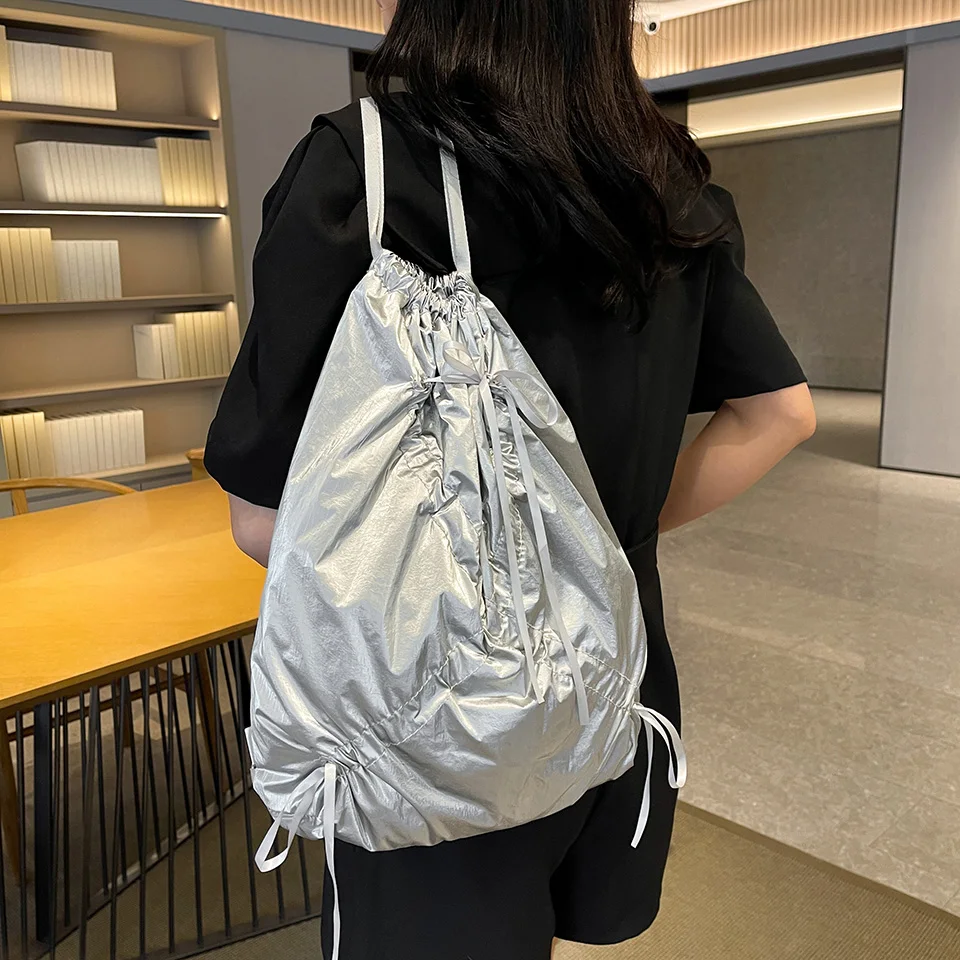 1 Piece Solid Color Backpack fashion Commuter School Backpack