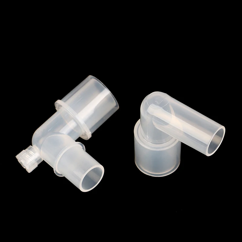 1PCS 90 Degree Anesthesia Tube L-shaped Connector Elbow Circuit Tracheal Intubation Connector