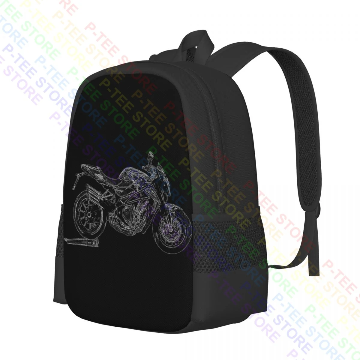 Mv Agusta Brutale 1090 2016 Inspired MotorcycleBackpack Large Capacity Print Riding Backpack