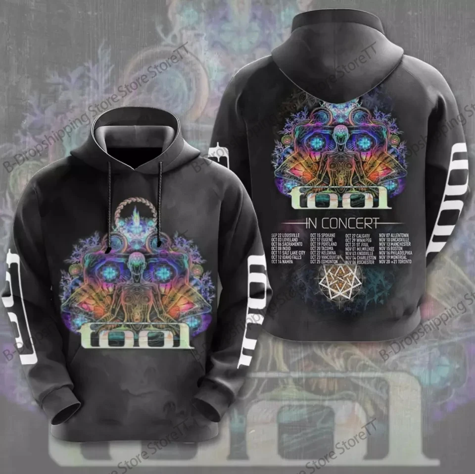 Mens Hoodie Tool Rock Band 3D Print Hoodie Men Women Fashion Full Sleeve Hoodie Sweatshirt Oversized Hoodie Men Tracksuit Fans