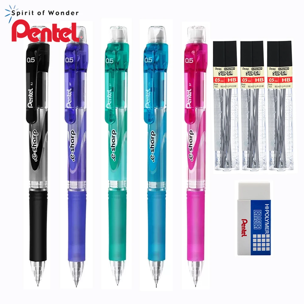 

Японский механический карандаш Pentel AZ125R, цветной карандаш 0,5 мм, студенческий рисунок, трудно сломать сердечник, школьные принадлежности