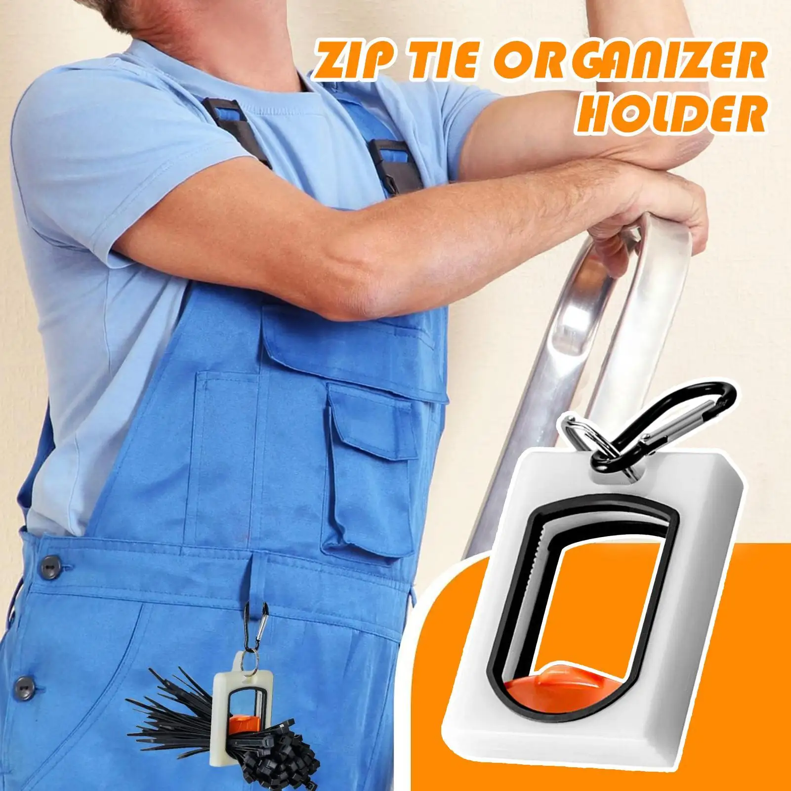 Zip Tie Holder Glowing Management Tool Cable Tie Keeper Tool For Electrician Computer Home Desk Office Kitchen Indoor Outdoor