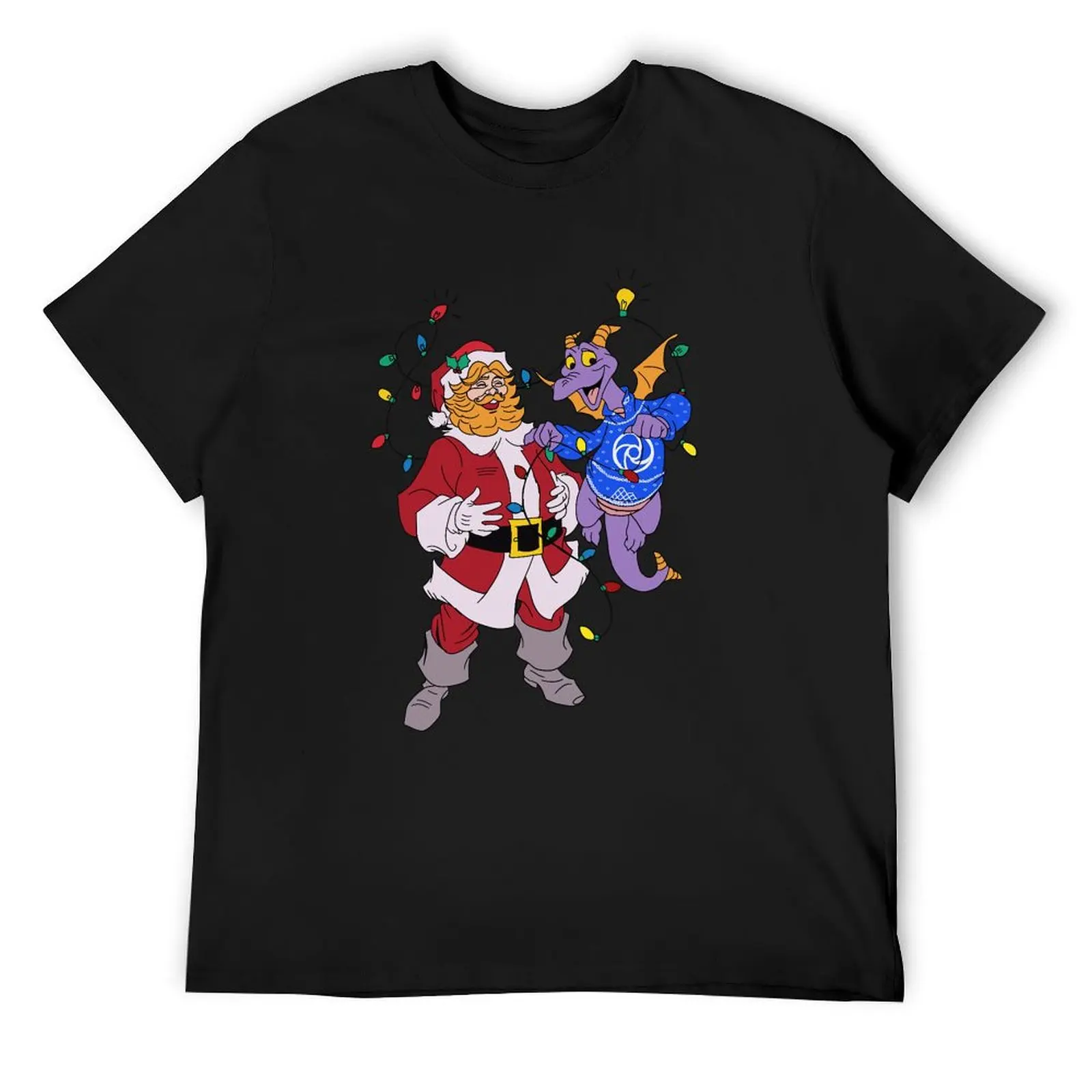 Christmas Figment with Dream finder Santa T-Shirt quick-drying sublime t shirt men