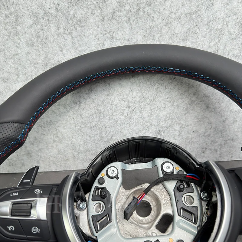 Steering Wheel Suitable For Bmw F30 F10 F31 F20 E90 Is Made Of leather Material And Sports Steering Car Accessories //M Logo