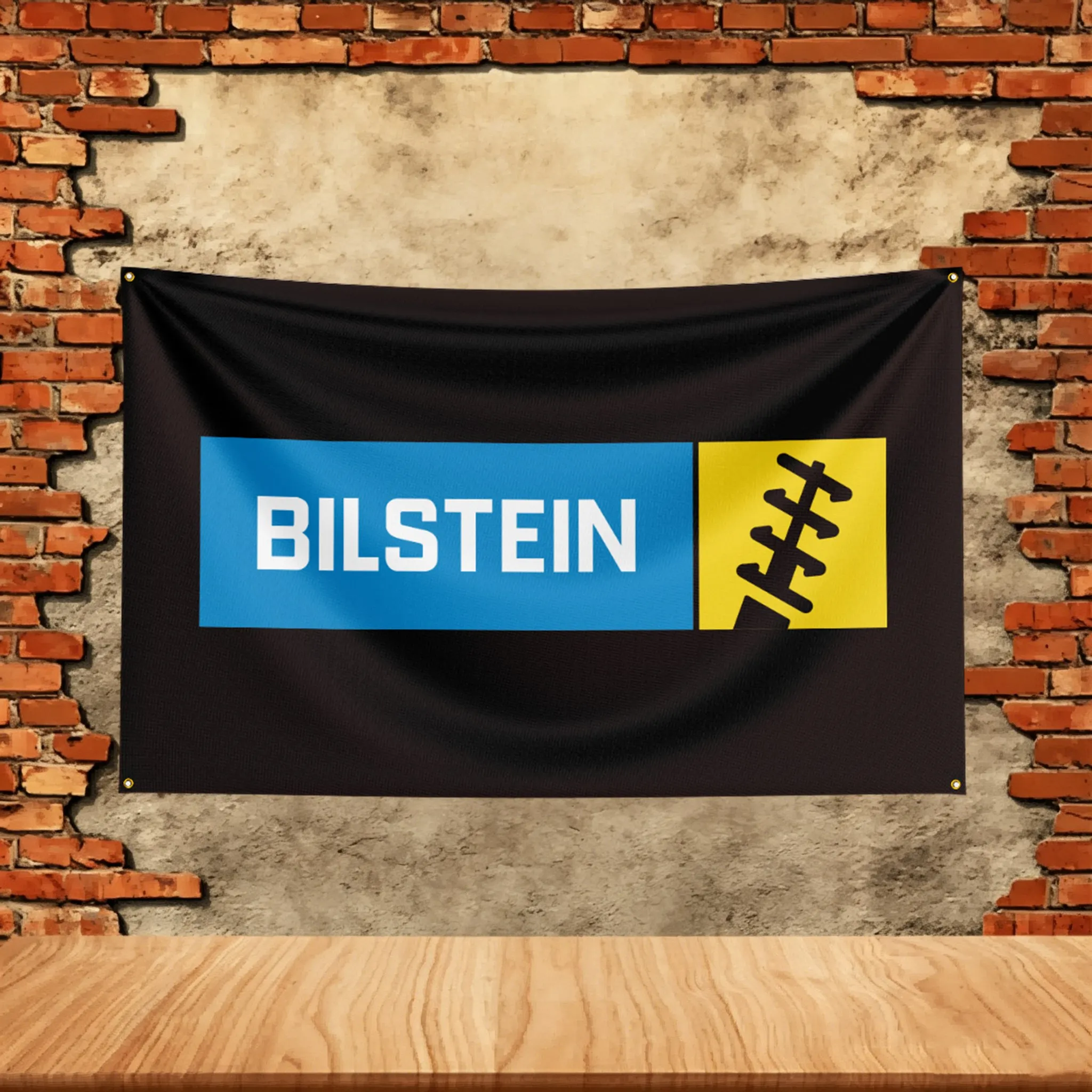Car Parts Flag for Bilstein Spark Plugs Fans Banner Custom any Image Garage Bedroom Living Room Dorm Wall Hanging Decor Tapestry