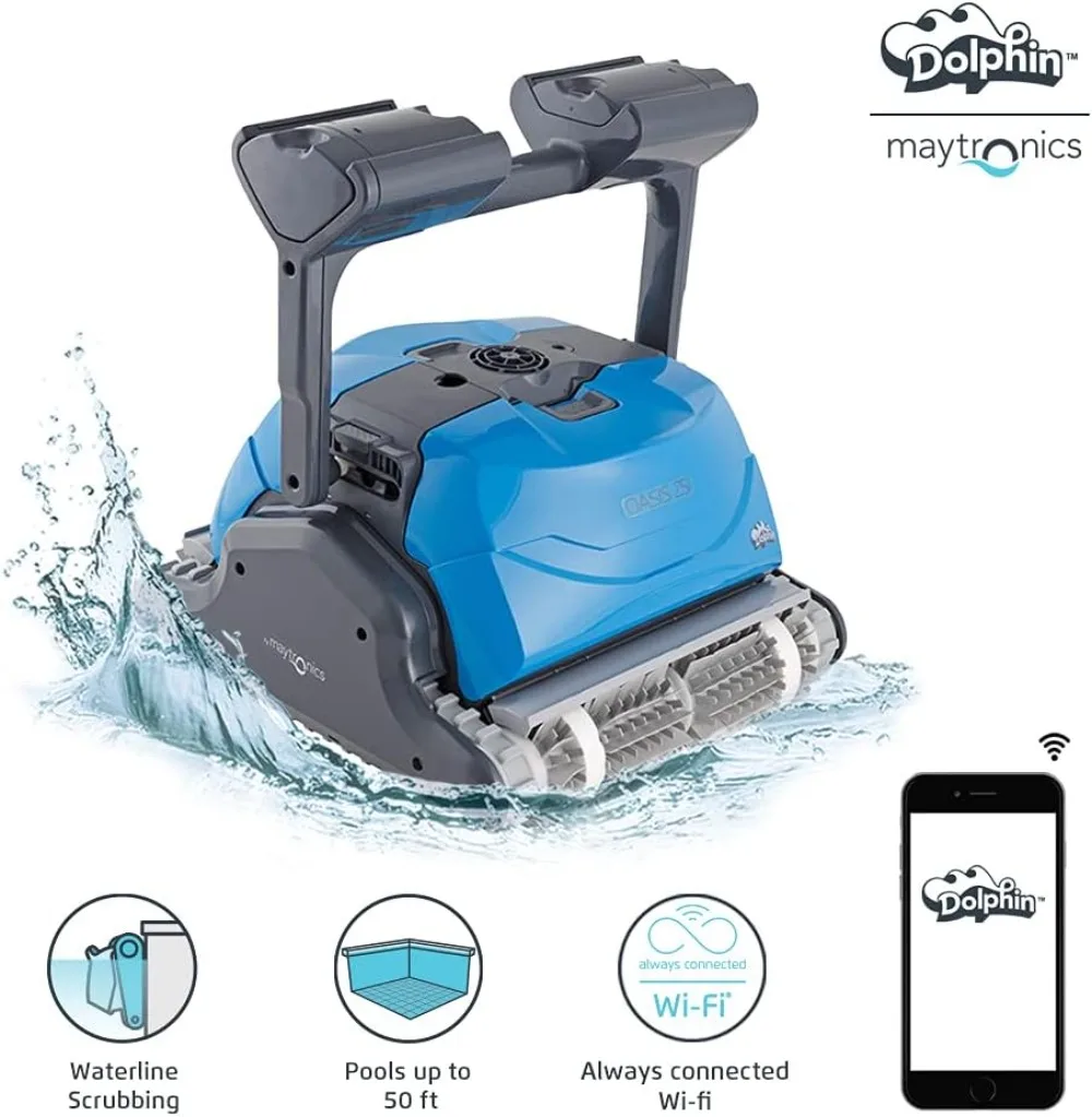 Cleaner WiFi Model Newly Upgraded and Top-rated Residential Pool Cleaner for Pools Up To 50Feet in Length Complete Pool Coverage