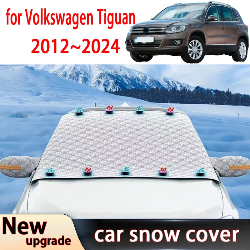 

Car Snow Shield for Volkswagen Tiguan 2012-2024 Outdoor Winter Front Windshield Window Freeze FrostCoverSunshade Accessories