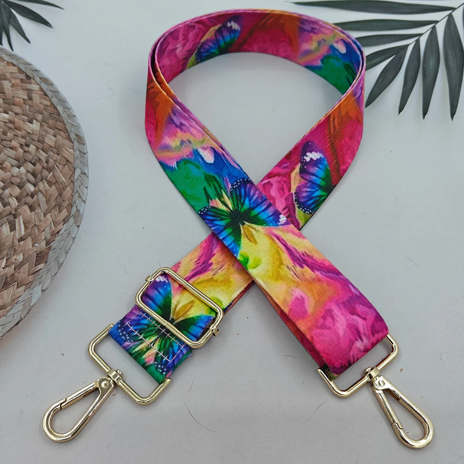 حزام كتف على شكل فراشة عصري ومتعدد الاستخدامات، وحزام حقيبة كروس قابل للتعديل، وإكسسوارات أمتعة قابلة للاستبدال