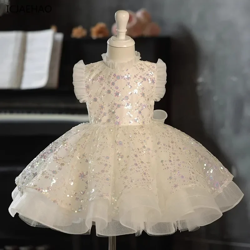 2025 Girls Princess Dress, Children's Formal Gown, Birthday Party Flower Girl Host Outfit, Piano Performance and Event Dresses