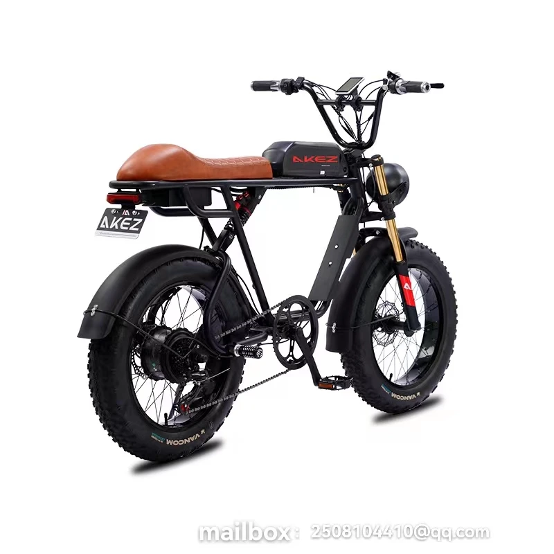 20 inch soft tail electric retro off-road mountain bike variable speed snow assisted bicycle