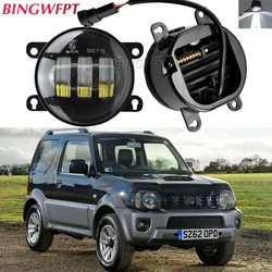 2PCS LED Fog Lamps Lights For Suzuki Grand Vitara Swift 2 JT 2005-2015 For Suzuki Jimny JB64 JB74 2018-2020 Foglights Headlights