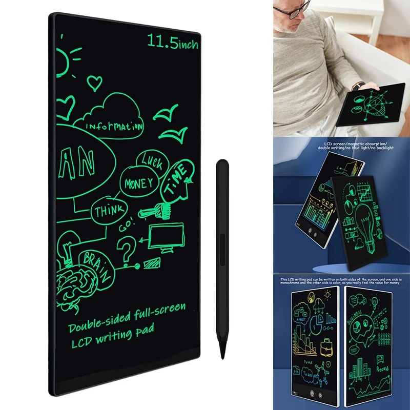 

11.5 Inch Colorful Ultrathin Full Screen LCD Writing Tablet Built-In Magnets Innovative Drawing Pad Memo Board