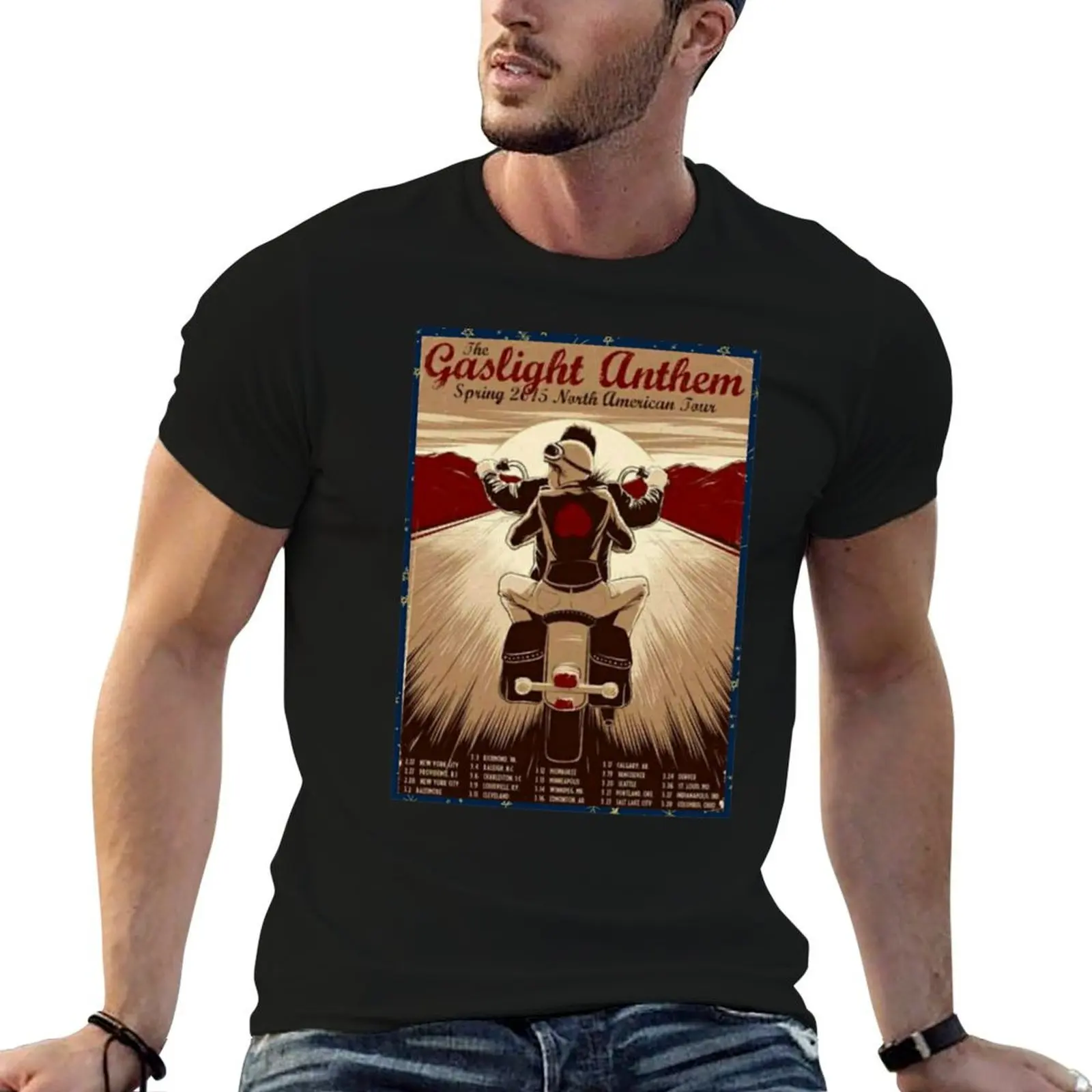 Gaslight Anthem T-Shirt funny t shirts cotton t shirts designer t shirt custom print T-shirt