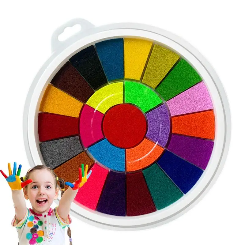 Kids Washable Finger Paint Finger Paint Tool Kit Portable Washable Kids Paint Educational Tool Kit for Children Drawing tool