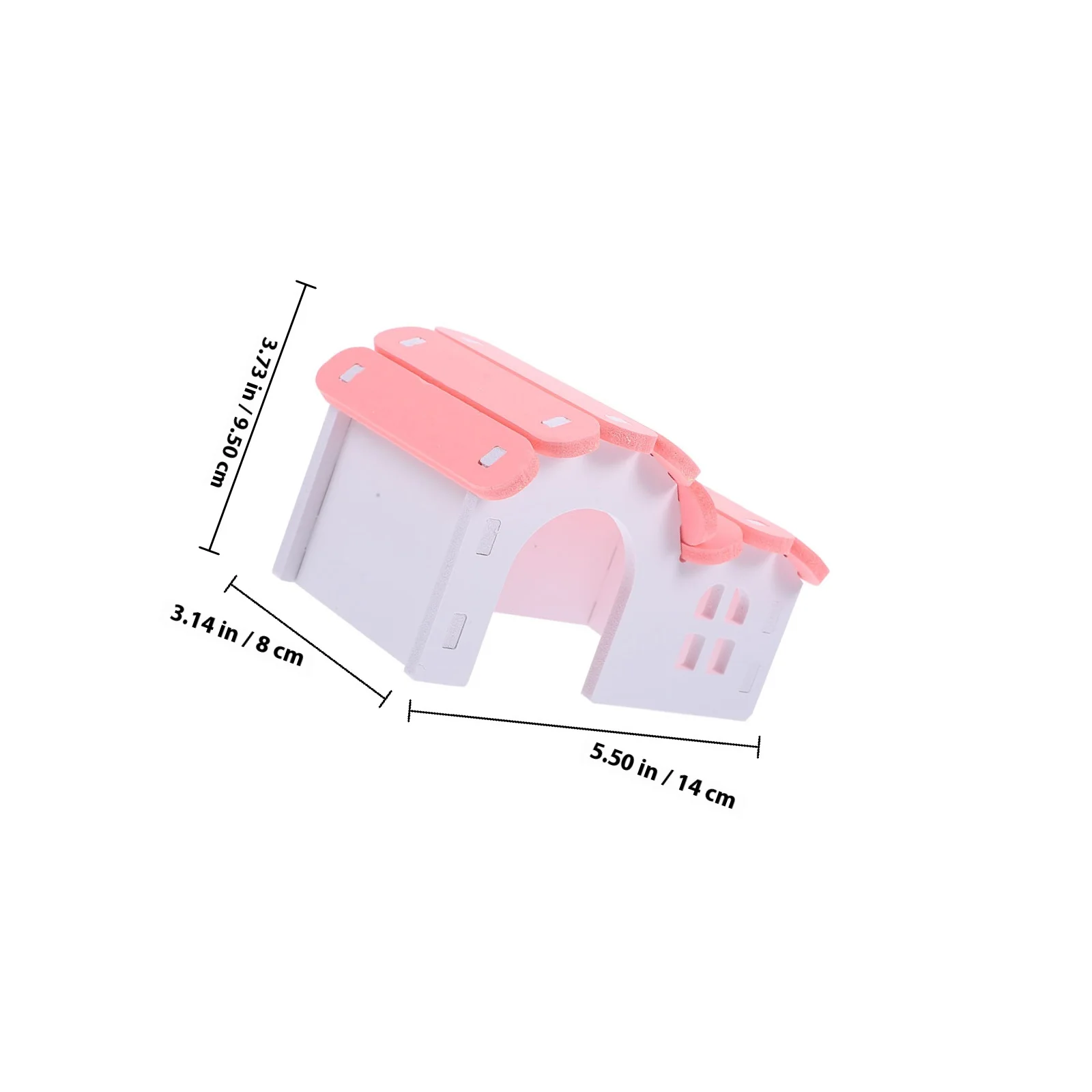 بولي كلوريد الفينيل الهامستر مخبأ النوم للحيوانات الصغيرة خنزير غينيا أرنب شينشيلا القوارض عش المأوى الحيوانات الأليفة الموئل قفص ديكور #2