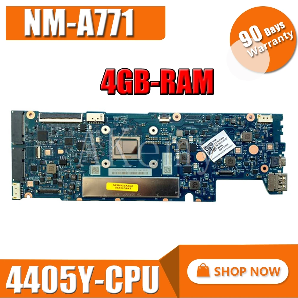 

For Lenovo Yoga 710-11ISK Laptop Motherboard NM-A771 5B20L46167 with 4405y cpu and 4GB RAM YOGA_710-11ISK 100% Tested OK