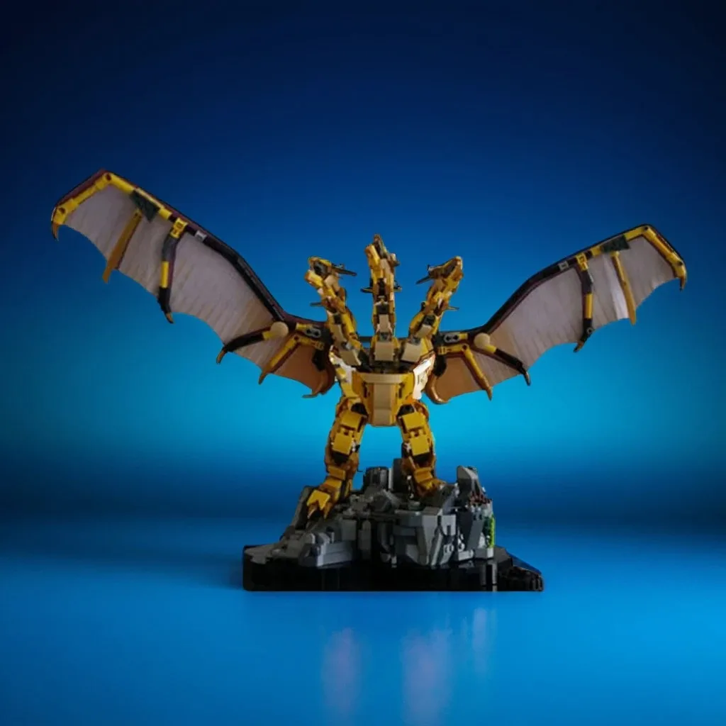 

741 шт. MOC King Ghidorahes Dragon Mythic DIY модель строительные блоки игрушки на день рождения подарок