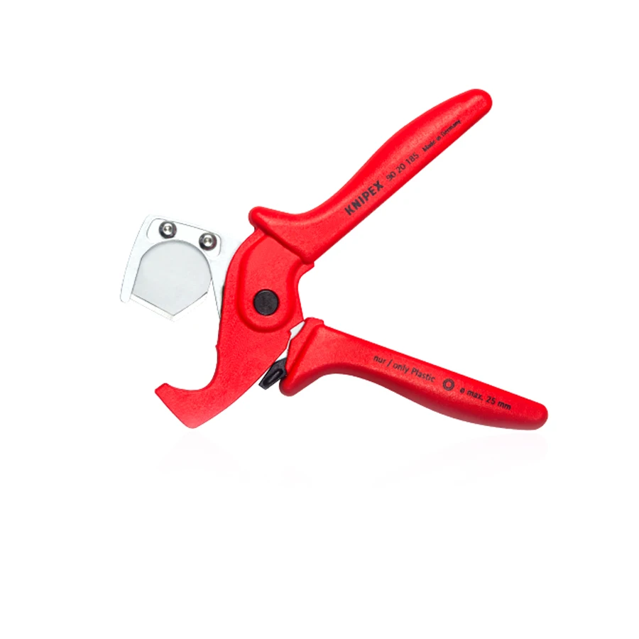 Knipex Pipe Cutters Cutting Pliers for Cutting Thin Walled Plastic Pipes and Plastic and Rubber Hose 9020185