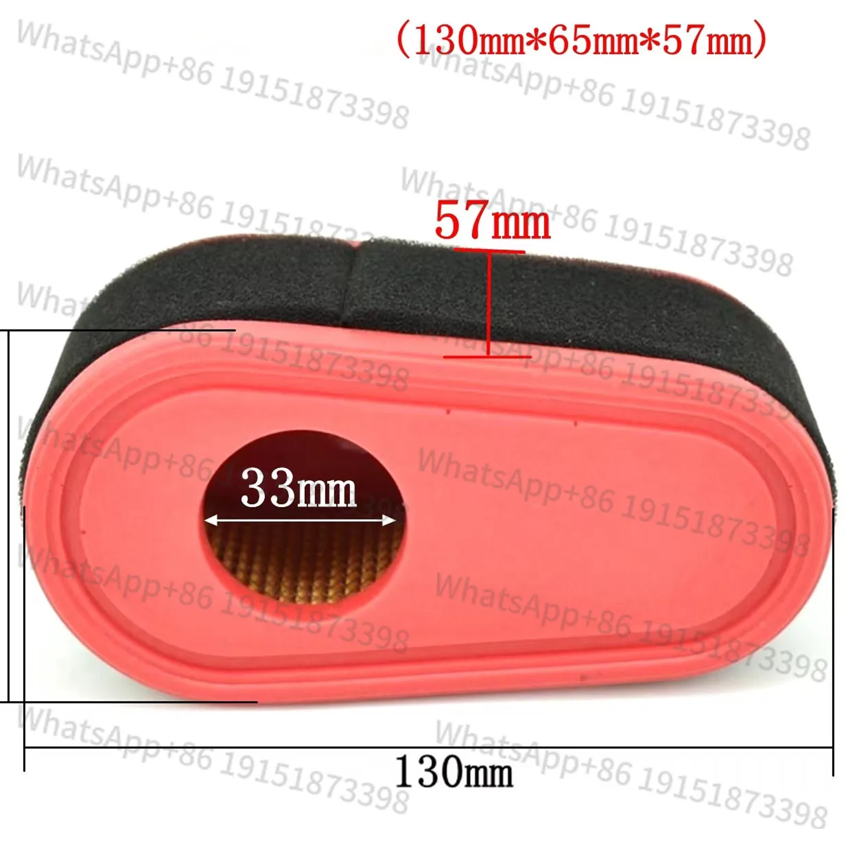 

Воздушный фильтр 224CC для воздухоочистителя газонокосилки двигателя LONCIN 1P75 224CC