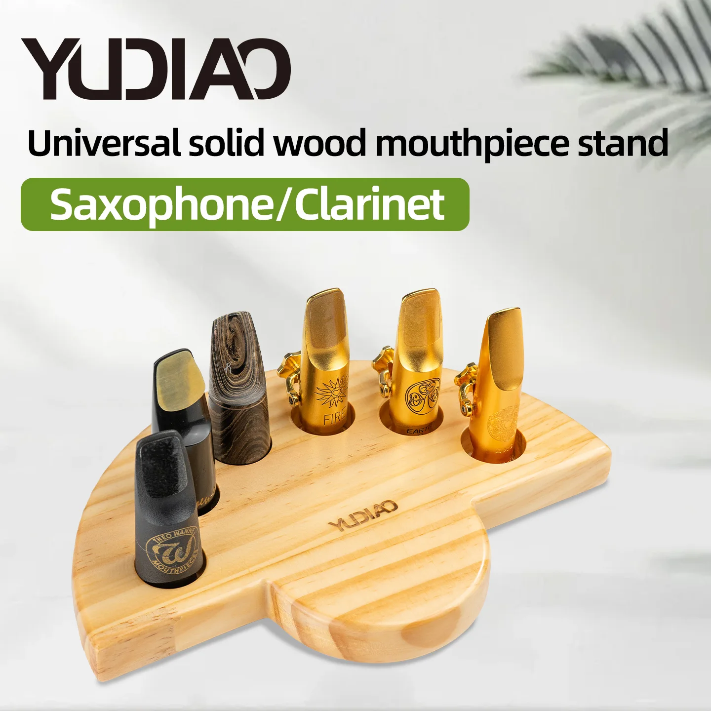 

Yudiao Mouthpiece Holder Alto Tenor Soprano Saxophone Bakelite Mouthpiece Stand Clarinet Mouthpiece Display Stand