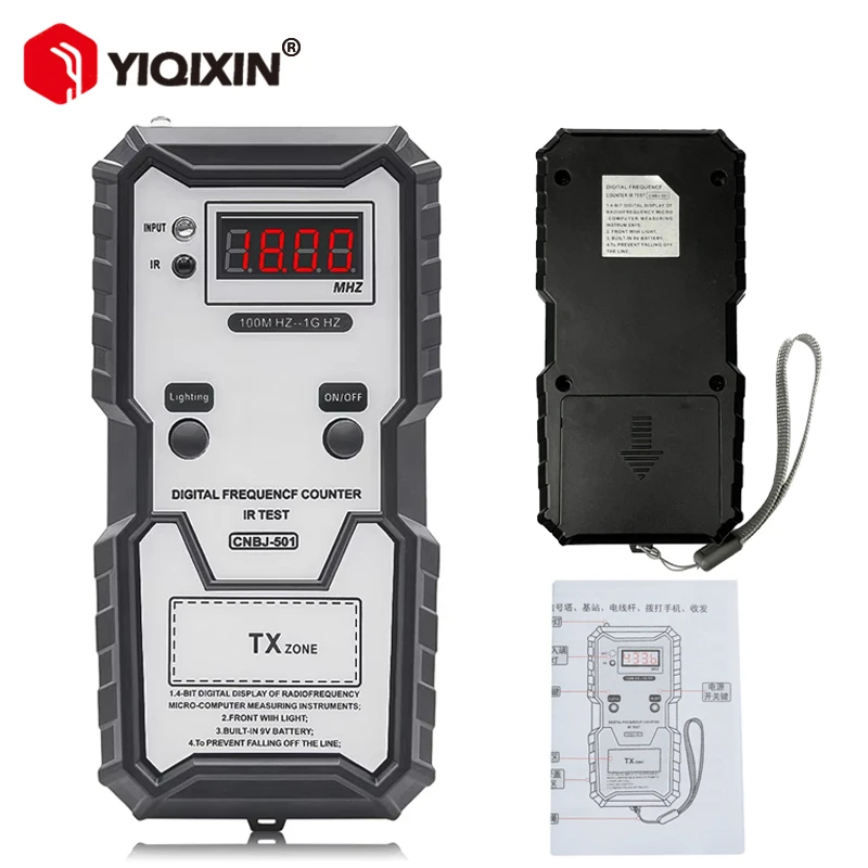 

Тестер частоты для автомобильных ключей 10-1000 МГц PL001, детектор-инструмент для проверки дверных и ТВ-пультов, ИК-пультов, радиочастотных пультов 315, 433, 868, 902 МГц