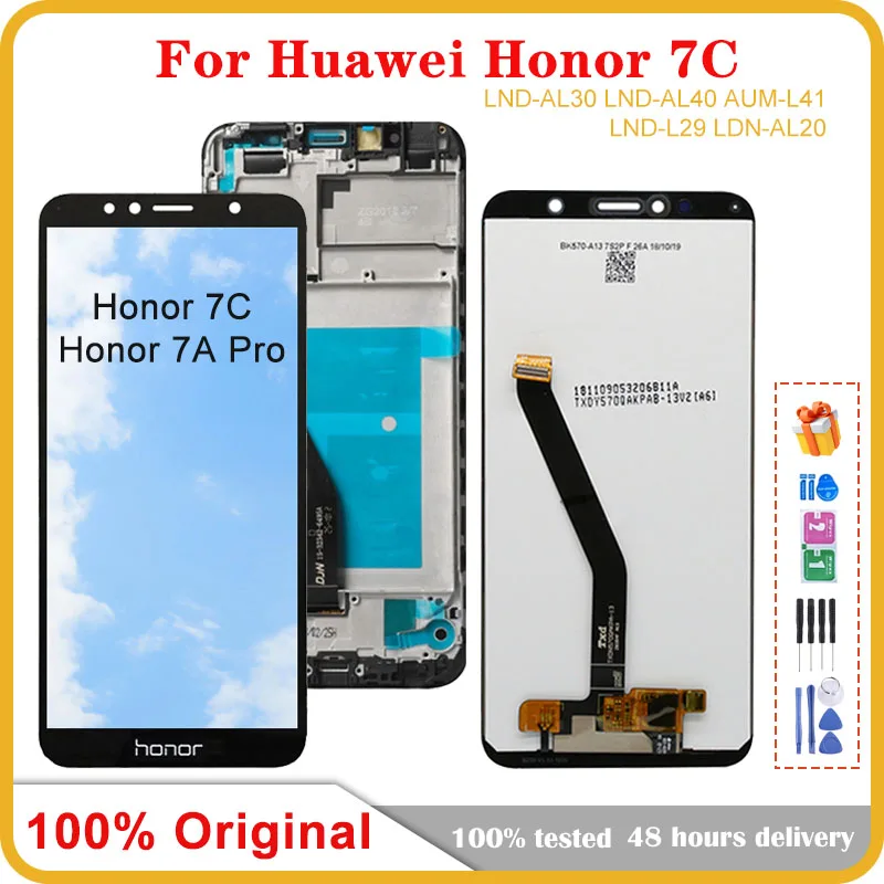 

Для Honor 7C мобильного телефона ЖК-экран в сборе Замена сенсорной ЖК-панели