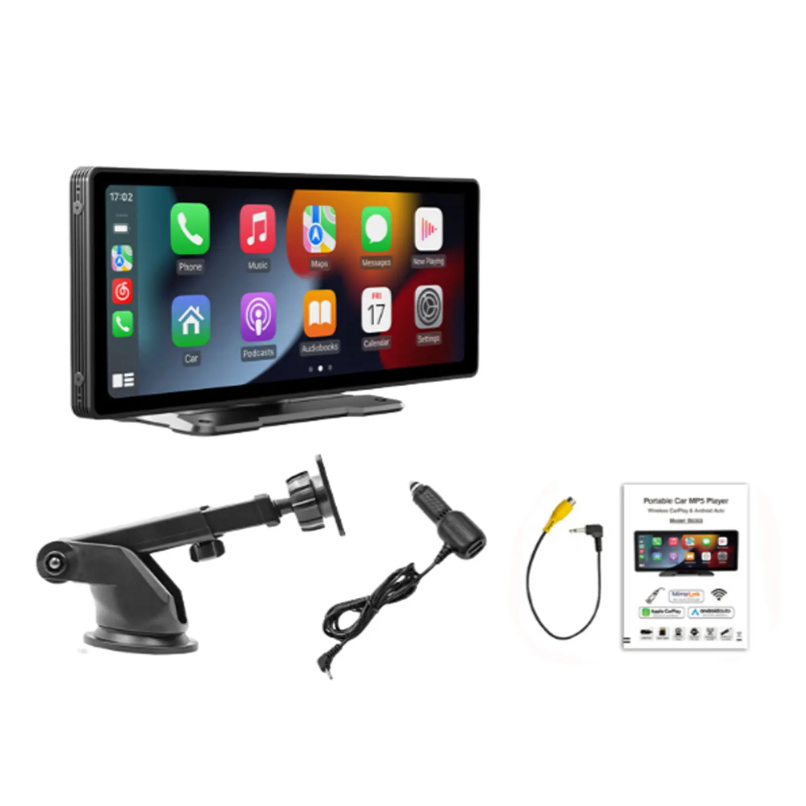 Black Faster Transmission Speed With 26 Inch PND Wireless Car MP5 Player Allowing Novice Drivers