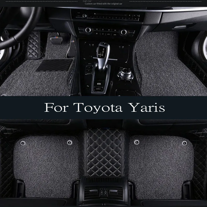 

TPE Car Floor Mats For Toyota Yaris XP130 NCP131 Vitz 2012 2013 2014~2019 Waterproof Leather Pads LHD Foot Rugs Auto trunk mat