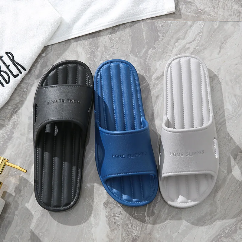 New Men Bathroom Slippers Non Slip EVA Shower Slides Sandals for Women Pool Flip Flop Indoor Home