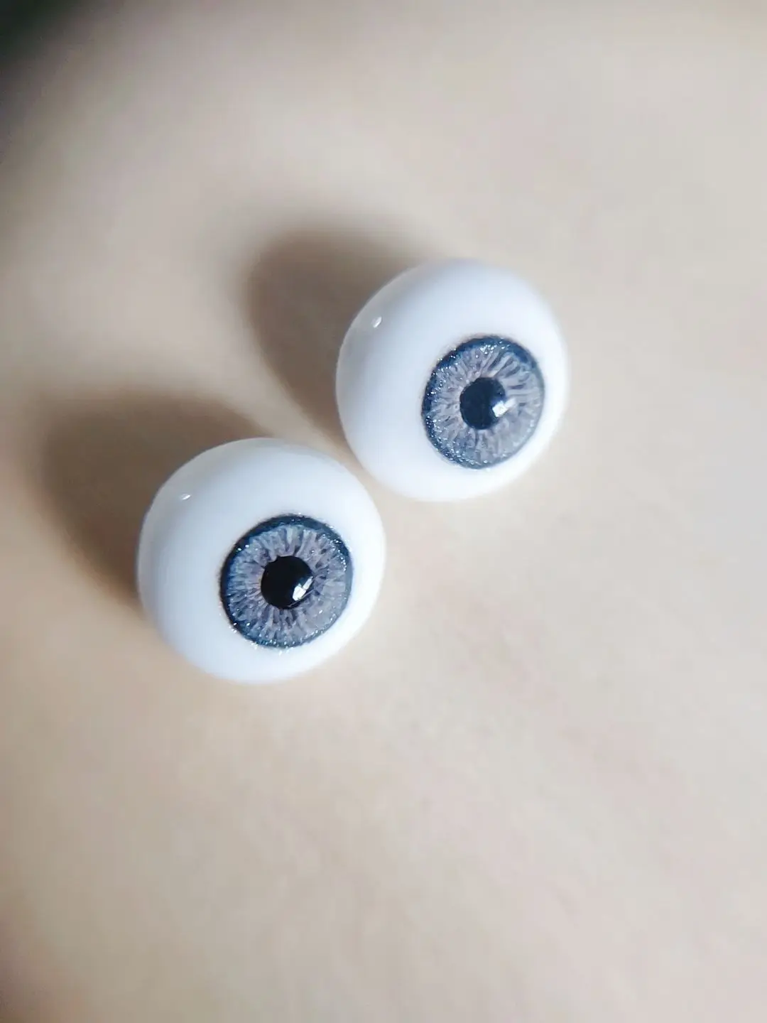 Fashion Doll Eyes Plaster Eyeball 8/10/12/14/16/18mm Realistic Patterns Yellow Resistant Diy Girl Toys Gift Doll Accessories