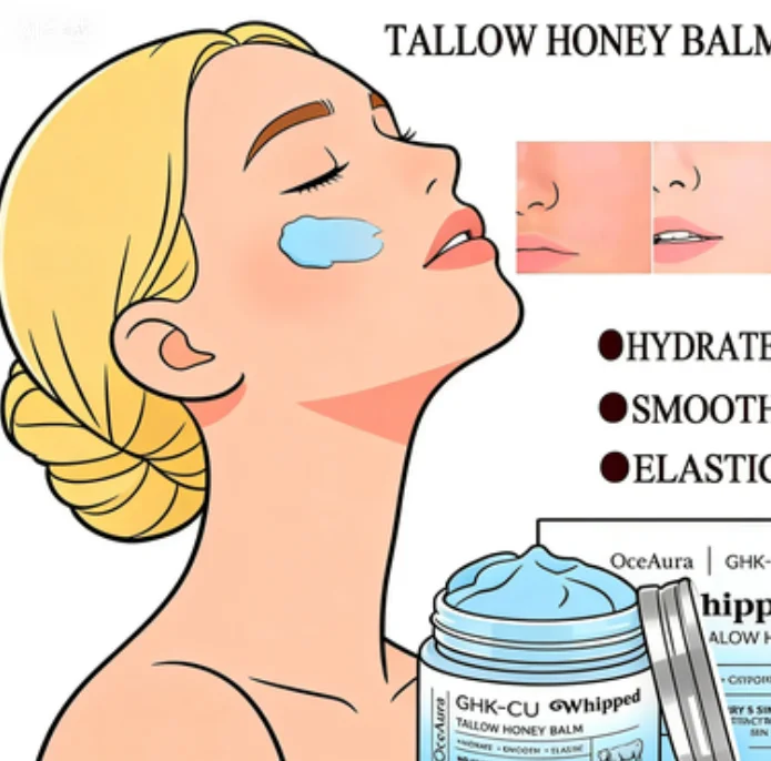 

Медицинский бальзам с пептидами меди, PDRN, GHK-Cu и говяжьим жиром для кожи: увлажняющий крем для лица и тела с манука-медом для зрелой, сухой и чувствительной кожи