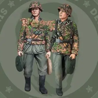 1/35  Resin Model Figure GK，German soldier  , Unassembled and unpainted kit