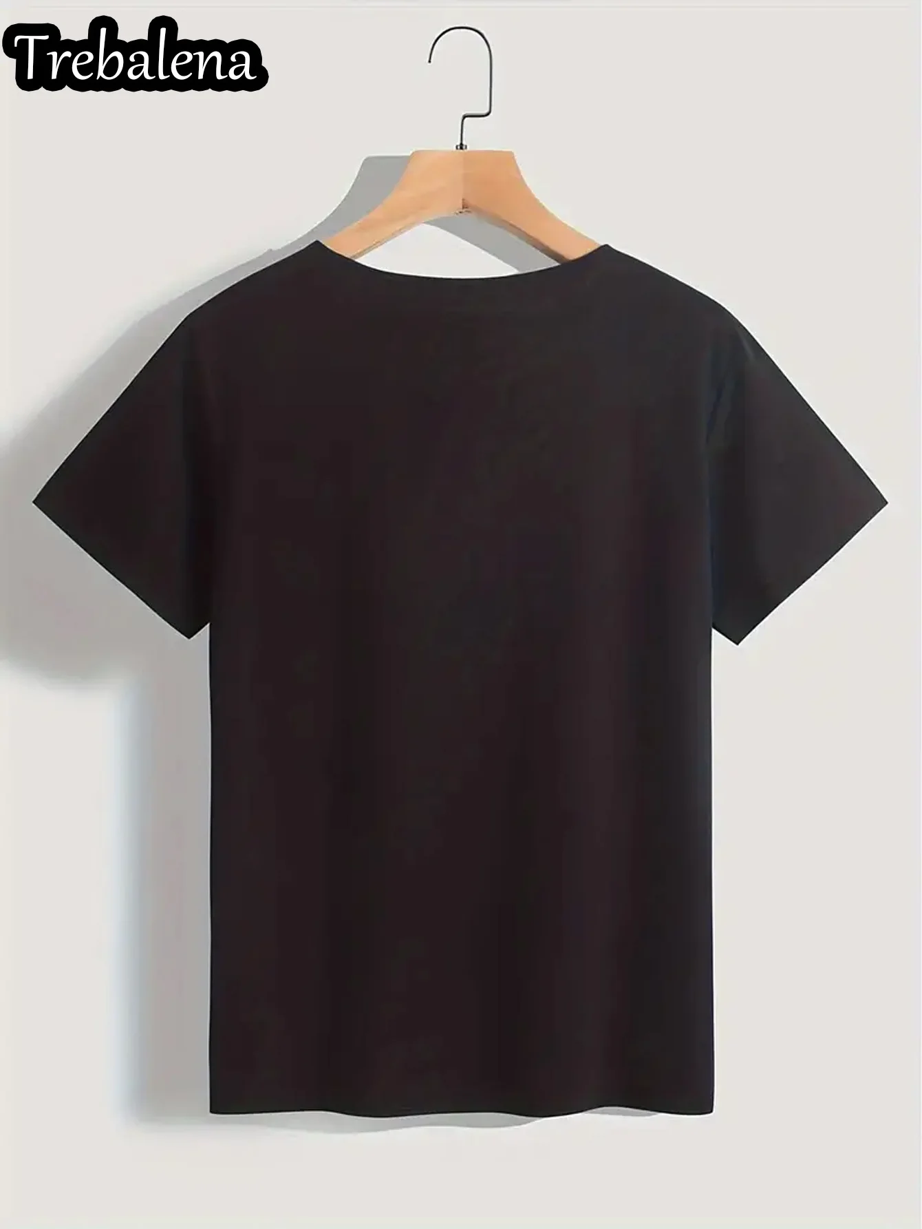 Trebalena Dames Plus Size Plus Size Dames Shirt Hart Koraal Print Casual Zomer Tops Voor Dames Mode Streetwear Stijl Kort