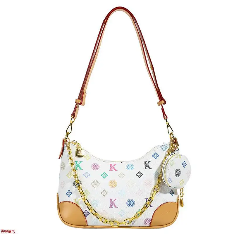 مطبوعة زلابية حقيبة سلسلة حزام تحت الإبط محفظة للنساء واسعة Crossbody حمل لوكس يوم إلى ليلة حقيبة تنوعا حقيبة كتف ​