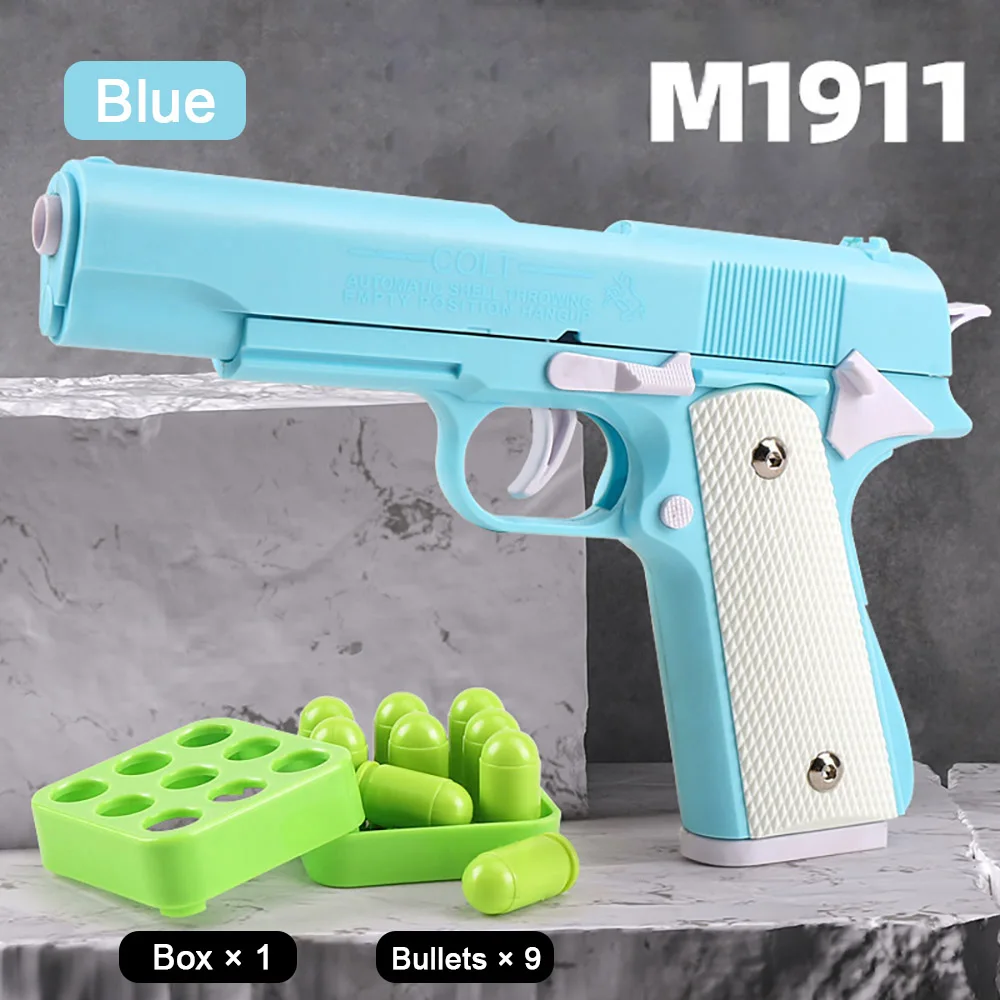 Автоматический игрушечный пистолет Colt 1911 для детей Age5 + игрушечный пистолет для снятия стресса пистолет для мальчиков лучший подарок Прямая поставка TK игрушки