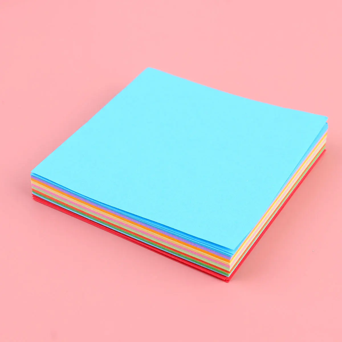 400개 오리가미 종이 양면 7X7Cm 10X10Cm 15X15Cm 20X20Cm 각 사이즈 DIY 공예 어린이 미술 학교 장식용