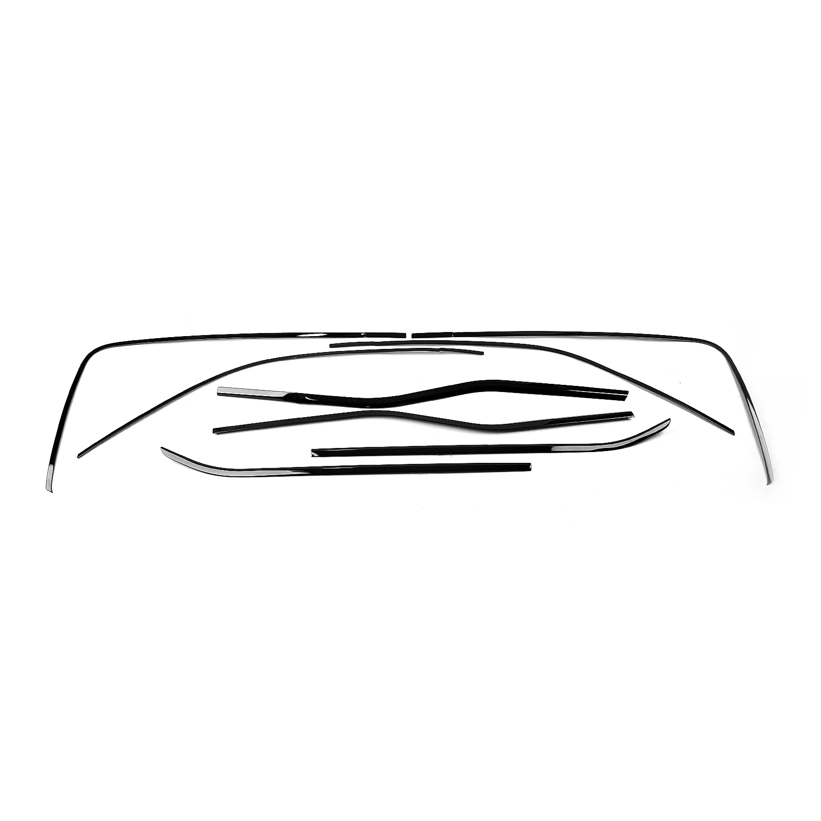 Gloss Black Exterior Window Trim Weatherstrips Cover Door Side Molding Seal Strips Styling Molding Cover For Ford F150 2021-2025
