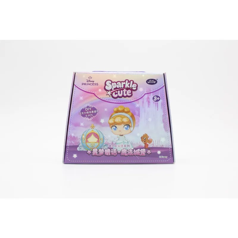 Disney Princess Frozen Blind Box Sparkle Cute Snow White Cinderella Ariel Belle Elsa Anna Olaf Sven Mini Figure Doll Ornament - view 6