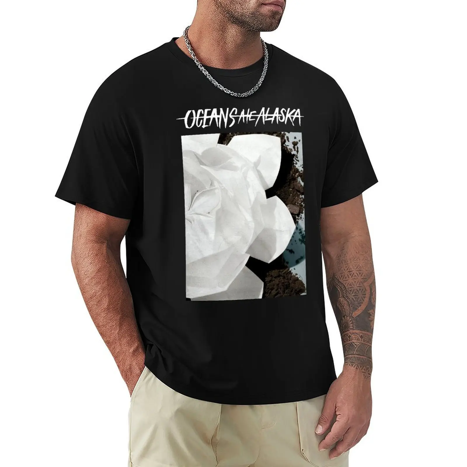 

Men's Oceans Ate Alaska Flower Tee Fashion T-Shirt boys whites plus size clothes mens workout shirts