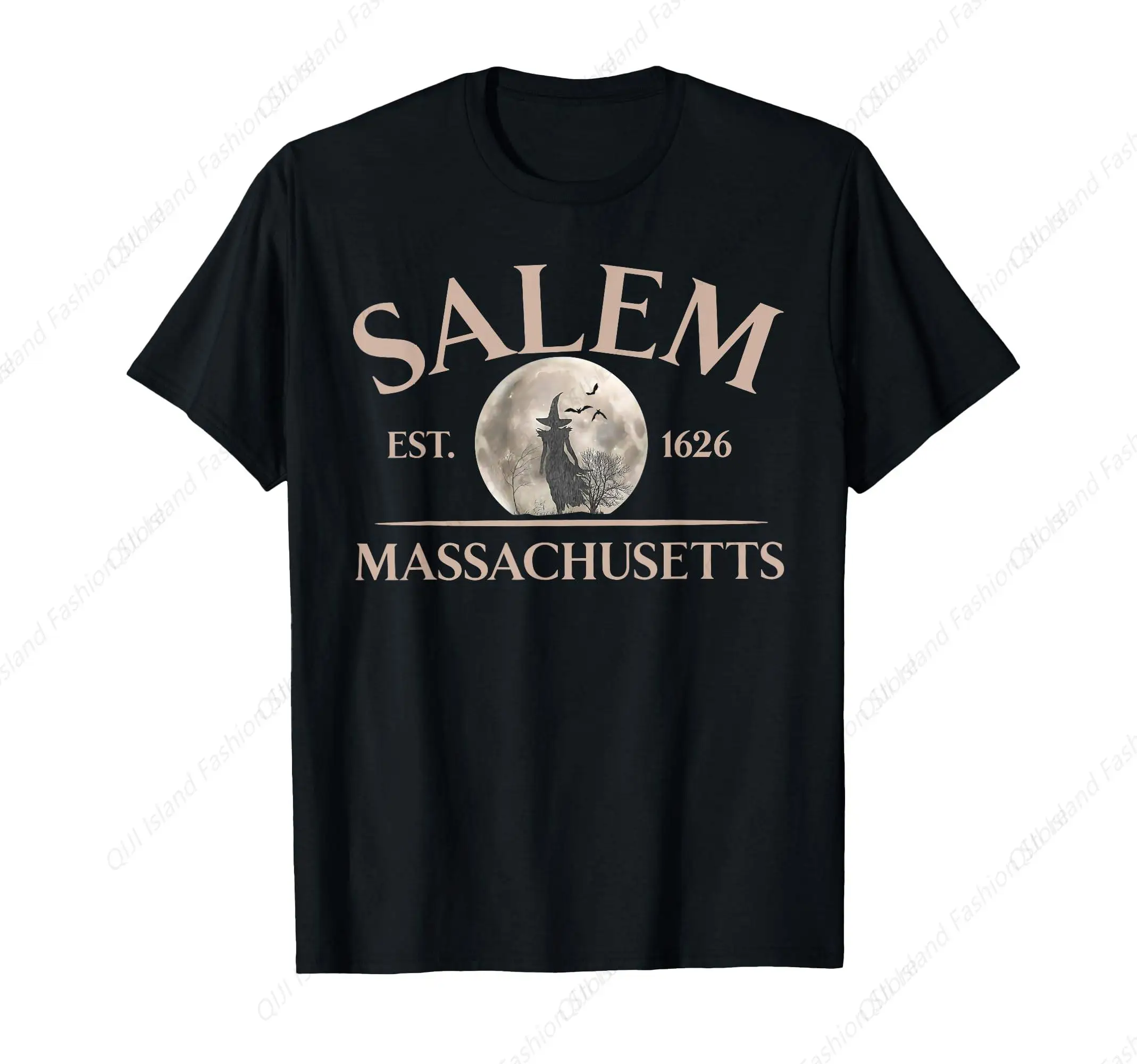 

Salem Est 1626 Massachusetts Halloween Witch Spooky Season T-Shirt