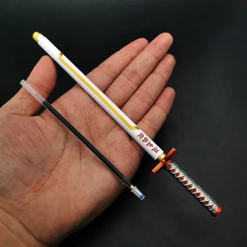 20cm Demon Slayer Signatur-Stift Shinobu Metall-Kugelschreiber in Originalgröße Anime-Charakter Zubehör Bürobedarf Geschenke – Detail 7